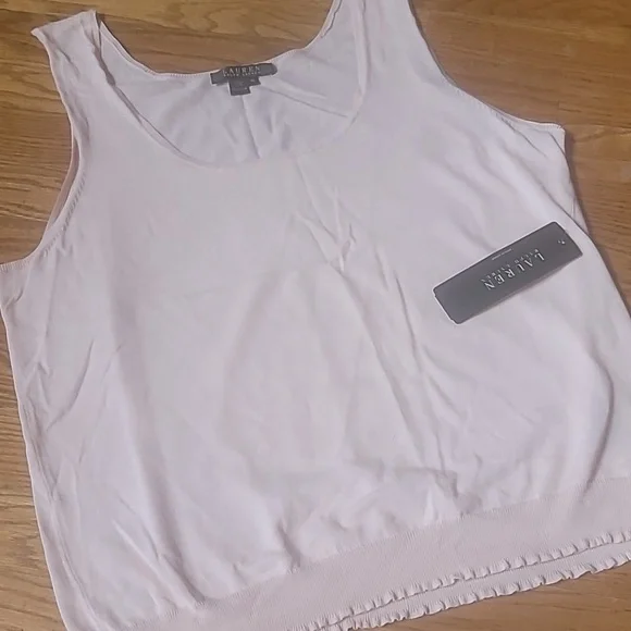 Womens XL Ralph Lauren sweater knit shell tank - Picture 1 of 3
